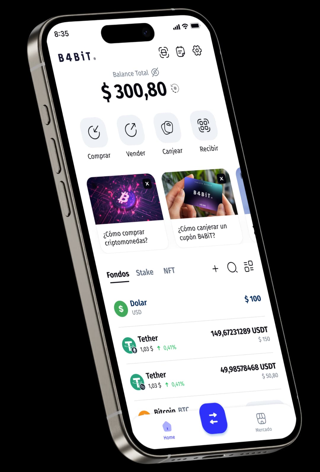 Wallet screen 1